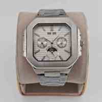 Montres mécaniques pour hommes de haute qualité, boîtier et bracelet en acier inoxydable argenté, montre haut de gamme avec affichage de la date et du mois, cadran lumineux