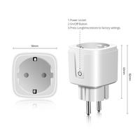 Prise intelligente Tuya/Homekit, prise murale WiFi EU 16A, prises électriques réseau, maison intelligente, Siri/Alexa et Google Home