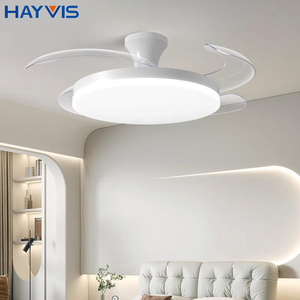 Nhà Máy Giá Trong Nhà Trang Trí Hộ Gia Đình Phòng Khách Vòng Sắt + ABS Điều Khiển Từ Xa Thay Đổi Độ Sáng LED Quạt Trần Với Ánh Sáng - Product Image 3