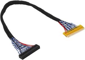 Cable LVDS de 40 pines personalizado de fábrica, conector de 50 pines, cable de pantalla LCD LVDS, ensamblaje de cable - Product Image 2