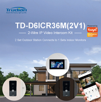 Système d'interphone vidéo de sécurité à domicile Trudian 2 Station extérieure 1 moniteur Smart 1080P maison anneau sonnette caméra interphone vidéo