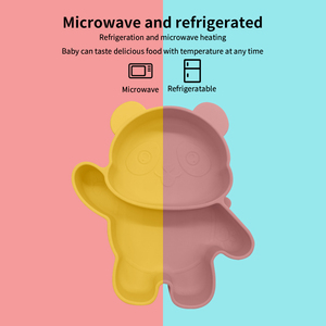 แผ่นซิลิโคนรูปสัตว์แพนด้าแบ่ง2ส่วนสำหรับ<span class=keywords><strong>เด็ก</strong></span>ผลิตภัณฑ์ป้อนอาหาร<span class=keywords><strong>เด็ก</strong></span>ทารกแผ่นดูดสำหรับเลี้ยงอาหารค่ำ - Product Image 6