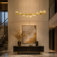 Luminaires suspendus LED en verre créatifs de style nordique BGST, avec des boules magiques et des étoiles, pour restaurant, lustre