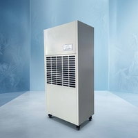 Nouveau déshumidificateur industriel efficace de 240 L à poser au sol, sécheur d'air commercial avec affichage numérique pour la restauration des dommages causés par l'eau et les sous-sols