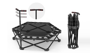 <span class=keywords><strong>Mini</strong></span> <span class=keywords><strong>trampoline</strong></span> pliable pour fitness, rebondisseur d'intérieur avec cadre en acier, pour femmes, usage domestique, rebond renforcé, logo personnalisé, entraînement - Product Image 6