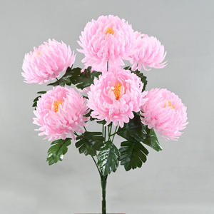 Caliente Artificial Gerbera Daisy <span class=keywords><strong>ramo</strong></span> de plástico hecho a mano simulado para el funeral Acción de Gracias Año Nuevo decoración del Día de San Valentín - Product Image 5