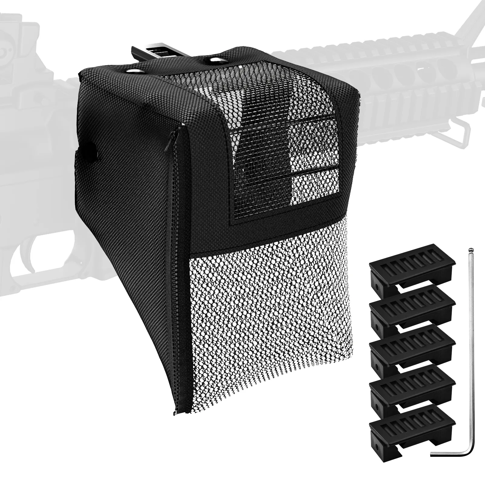 가이드 레일, 히트 네트 및 기타 총기 장착 가이드 레일에 장착 된 카트리지 수집기 용 황동 포수