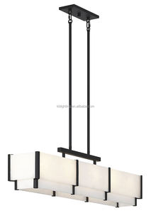 Lustre Linéaire Classique <span class=keywords><strong>de</strong></span> Luxe en Albâtre pour Salon et Îlot <span class=keywords><strong>de</strong></span> Cuisine, Grand Modèle <span class=keywords><strong>Orleans</strong></span> - Product Image 2