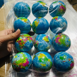 QF Custom Earth Map PU Bolas antiestrés para niños-Regalo promocional Marca QF Modelo 2017 - Product Image 4