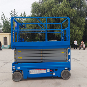 Pengangkat gunting untuk konstruksi dekorasi-<span class=keywords><strong>Platform</strong></span> kerja udara seluler dan nyaman untuk penggunaan dalam & luar ruangan - Product Image 1