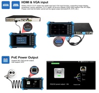 5200Plus testeur de vidéosurveillance IP avec Poe AHD CVI TVI SDI testeur de caméra analogique 5.4 pouces câble RJ45 TDR RS485 HDMI en VGA en