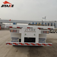 Semi-remorque à barre d'attelage en acier Sinotruk, prix usine, capacité de charge >30000kg, dimensions 12500x2500x1600mm pour le transport de conteneurs de marchandises