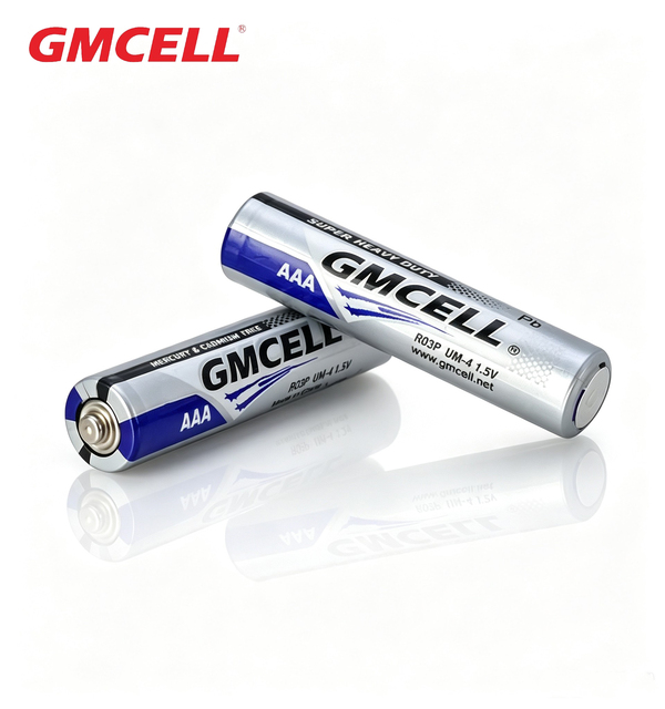GMCELL Super Heavy Duty Zinc Carbon AAA R03P UM-4 1.5V Dry Battery for Toys Home Appliances & Body Scale
