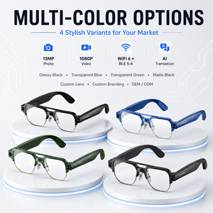 Lunettes Intelligentes IA Personnalisées en Usine avec Caméra Discrète 13MP pour Capture Photo et Vidéo, Monture TR90 et Emballage Marque Privée - Product Image 2