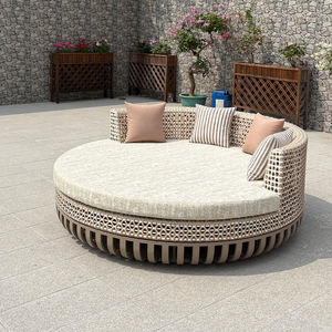 أريكة خارجية مستديرة فاخرة من الألومنيوم لشرفة حديقة ومنتجع وفيلا - Product Image 3