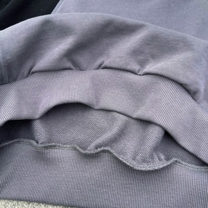 Sweatshirts à capuche en patchwork personnalisés de créateur, streetwear, coton, surdimensionné, sweat-shirt brodé en molleton français, sweat-shirt à col rond - Product Image 5