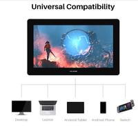 Tablette de dessin numérique HUION Kamvas Pro 16 4K, moniteur d'anime avec stylet sans batterie