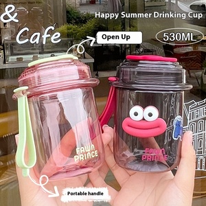 Verão New High-Appearance Nível Grande Capacidade Garrafa De Água Cor Sólida PC Plastic Cup para Estudantes Esportes Ao Ar Livre para Ginásio Uso - Product Image 2
