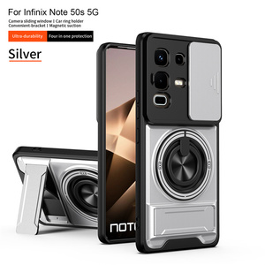 Funda Protectora para Teléfono con Soporte para Auto y Lente Deslizante de <span class=keywords><strong>Alta</strong></span> <span class=keywords><strong>Gama</strong></span> Lichicase para Infinix GT 30 Pro Note 40 Pro, Personalizada - Product Image 2