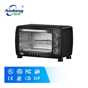 Andong 18L schwarze Farbe Mini-Ofen elektrischen Toaster Pizza ofen für 9-Zoll-Pizza