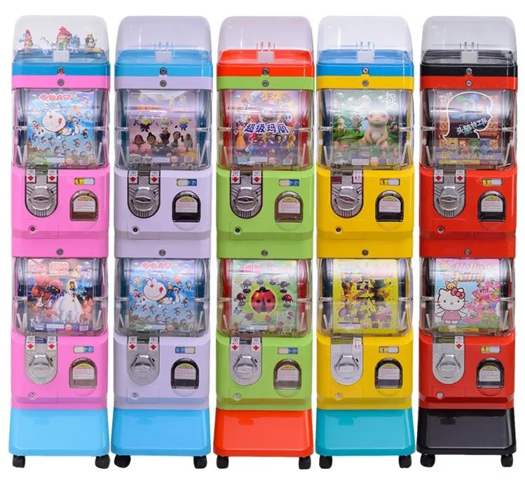 Lage Prijs Muntautomaat Abs Pc Materiaal Twee-Laags Capsule Speelgoed Mini Automaat