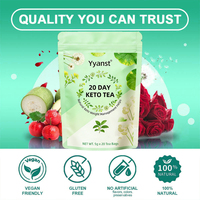 Thé Keto Vert Naturel de Haute Qualité ODM OEM Vente Chaude Minceur et Brûleur de Graisses Améliore la Digestion Réduit l'Appétit