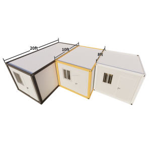 Casas Prefabricadas en Contenedores de 40 pies <span class=keywords><strong>al</strong></span> por Mayor, Casas Prefabricadas Económicas Hechas de Panel Sándwich y Acero, Alojadas en un Contenedor - Product Image 2