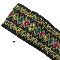10cm de large sangle bricolage Hanfu Costume couture Jacquard modèles coupe ruban broderie maison Textile ethnique dentelle garnitures