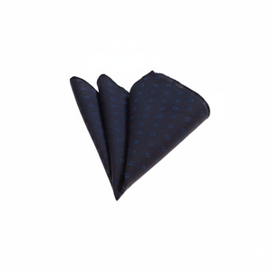 <b>Navy</b> Blue Checkered Collar Handkerchief Fashionable <b>Accessory</b> to Complete Your Outfit - Product Image 2