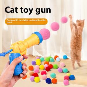 Lanciatore di Palline di Peluche per Gatti - Giocattolo Interattivo Silenzioso con Palline Morbide per Alleviare la Noia dei Felini - Product Image 3