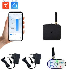 Capteur sans fil TLC2502P TUYA Smart Life LORA, indicateur <span class=keywords><strong>de</strong></span> <span class=keywords><strong>niveau</strong></span> ultrasonique pour réservoir d'eau, <span class=keywords><strong>de</strong></span> carburant, d'huile et surveillance des poudres dans les silos d'alimentation - Product Image 1
