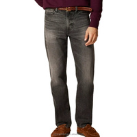 Personnalisé de Haute Qualité Designer Jambe Droite Eans Hommes Vintage Pantalon en Denim Lavé Men100 % Coton Jeans pour Hommes