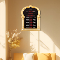 Horloge murale LED 5115pro pour mosquée, horloge Athan Makkah Kabba, date Hijri, Al Jumuah, heures de prière musulmanes ALFAJR, horloge Adhan JAM