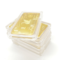 WD Free design logo laser personnalisé divers pays lingots d'or Union Soviétique URSS CCCP Dorure lingots métalliques