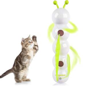 Intelligent Interactive Cat <b>Toy</b> Motion Activated Wack A Worm <b>Post</b> <b>Toy</b> With Tail Automatic Emerging from The Hole Teasing Cat <b>Toy</b> - Product Image 1