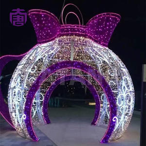 Customized Walk Through Led <b>Christmas</b> Ball Ip65 Outdoor Square Lighting With Spherical <b>Arch</b> Festival <b>Light</b> Show - Product Image 4