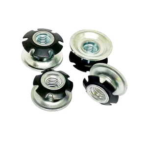 Écrou d'insertion fileté à éclats dentelés pour tube étoilé, pour connecteur de pied de table en tube rond, quincaillerie de meubles - Product Image 5