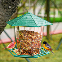 Mangeoire à oiseaux télescopique pliable pour extérieur, vente directe usine, avec conception anti-évasion, résistante au soleil et au gel, pour l'alimentation des oiseaux de jardin