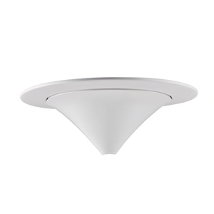 Accessorio per Plafoniera Rotonda da 4 Pollici ARO PC, Cornice Conica Dicroica Bianca per Illuminazione a Incasso - Product Image 2