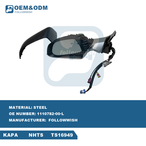 Rétroviseur latéral gauche Followwish OE 1110777-96-G, pièces de rechange pour <span class=keywords><strong>carrosserie</strong></span> automobile, compatible <span class=keywords><strong>Tesla</strong></span> Model 3, réparation après-vente - Product Image 1
