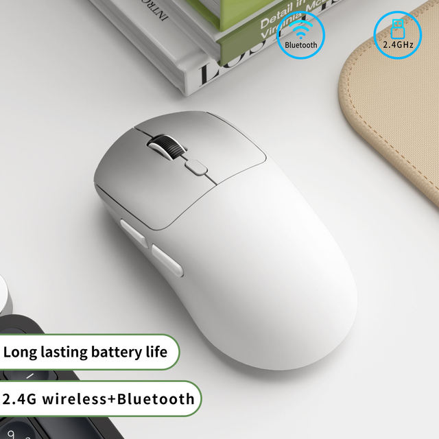 gaming Dual Mode Tri mode OEM Portable Mini Wireless Charging Mouse Right-handed for Office Business Use on Laptop or Desktop