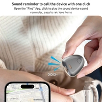 Localisateur d'articles étanche Tracker fonctionne avec Apple Find My Wireless Tracker Key Finder pour clés, sacs, portefeuilles, bagages