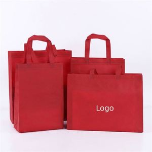 Sac fourre-tout en tissu non tissé laminé personnalisé, écologique et recyclable, pour le rangement de vêtements de Noël, idéal pour les supermarchés et les épiceries - Product Image 4