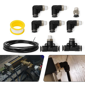 Pneumatic Air Hose <b>Connector</b> T Type <b>Quick</b> Coupler Brass Body 1/4 Inch Thread Size For Car Modification Parts - Product Image 4