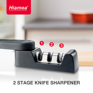 Hiamea - Afilador de Cuchillos Profesional Portátil de 3 Etapas, Plegable, Multifuncional, Ecológico, de Acero Diamantado, con Piedra de Afilar de Grano Grueso - Product Image 4