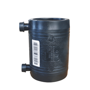 Raccords de tuyauterie en PEHD noir, manchon de raccordement électrofusion en plastique pour connexion d'alimentation en eau par soudure - Product Image 1