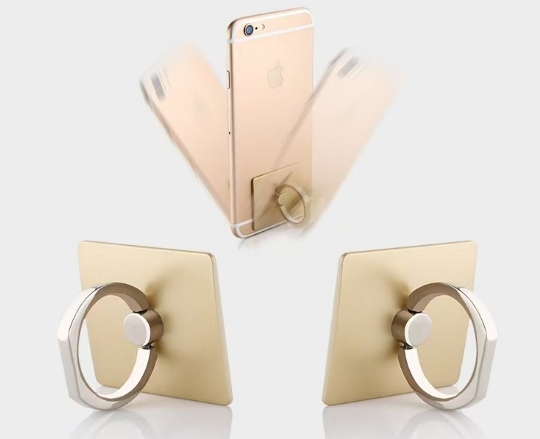 SUNNY Universal Cell Phone Finger Ring Grip Stand 360 Adjustable Zinc Alloy ABS Square Shape Ultra Slim Phone Holder All Brands