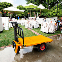 Chariot de transport électrique porteur de 1000 kg pour entrepôt, de haute qualité