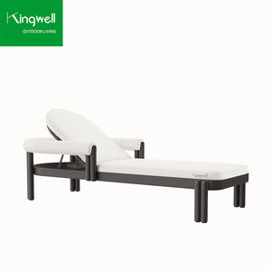 Chaise longue en aluminium durable Offre Spéciale meubles de <span class=keywords><strong>jardin</strong></span> confortables chaise de plage <span class=keywords><strong>piscine</strong></span> Chaise longue coussin extérieur pour <span class=keywords><strong>piscine</strong></span> plage - Product Image 2