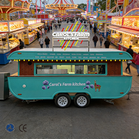 Remorque mobile de restauration rapide pour hot-dogs et glaces de 4,8 m, idéale pour les snacks et les restaurants de restauration rapide